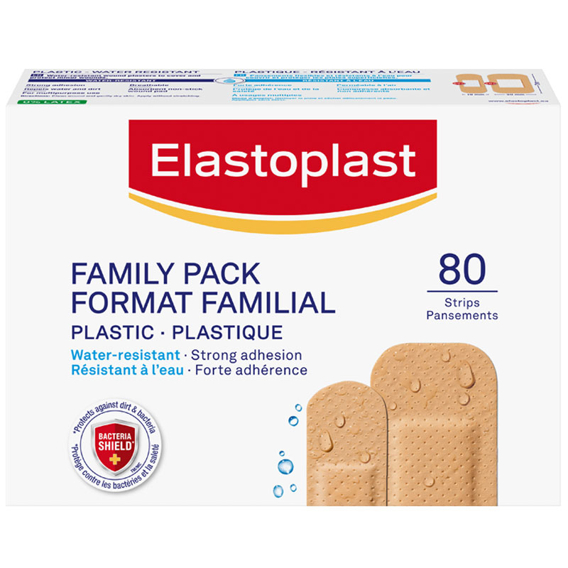 Elastoplast Plastic Bandages Assorted Sizes - 80s