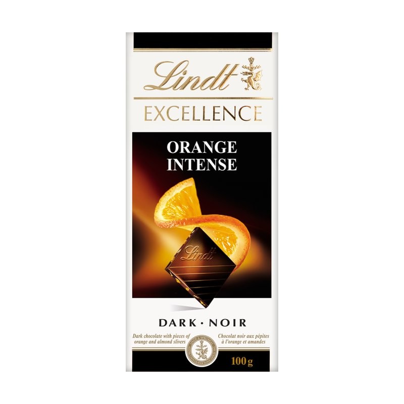 Lindt EXCELLENCE Intense Dark Chocolate - Orange - 100g