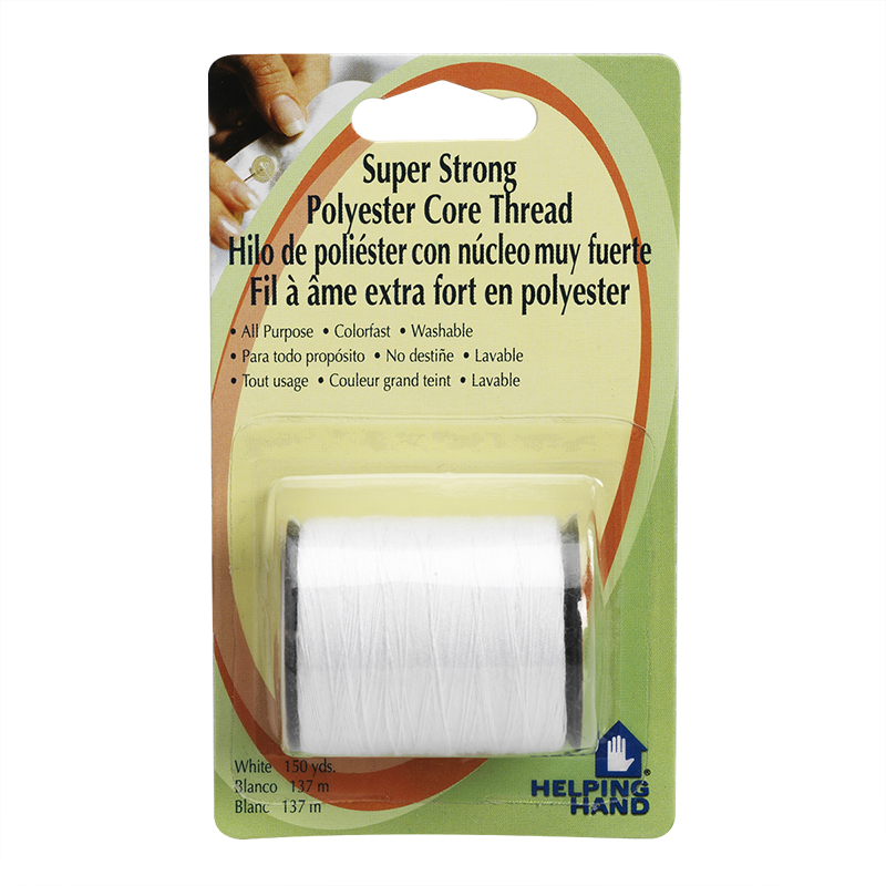 Helping Hand Super Strong Polyester Core Thread - White