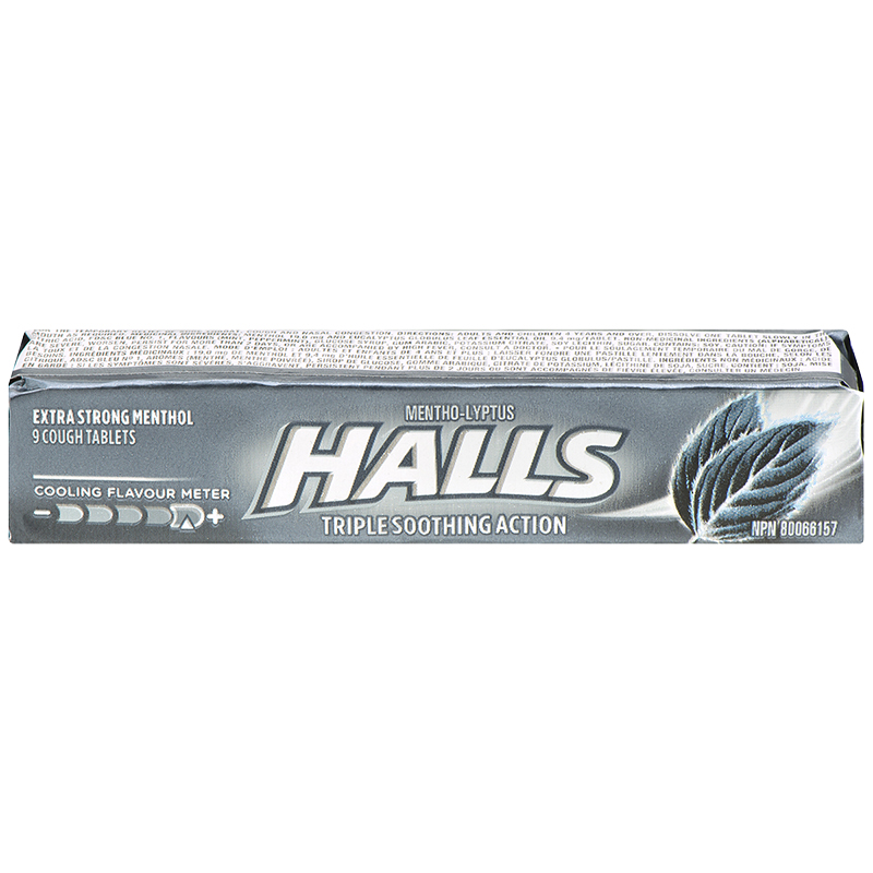 Halls Cough Tablets - Extra Strong Menthol - 9s
