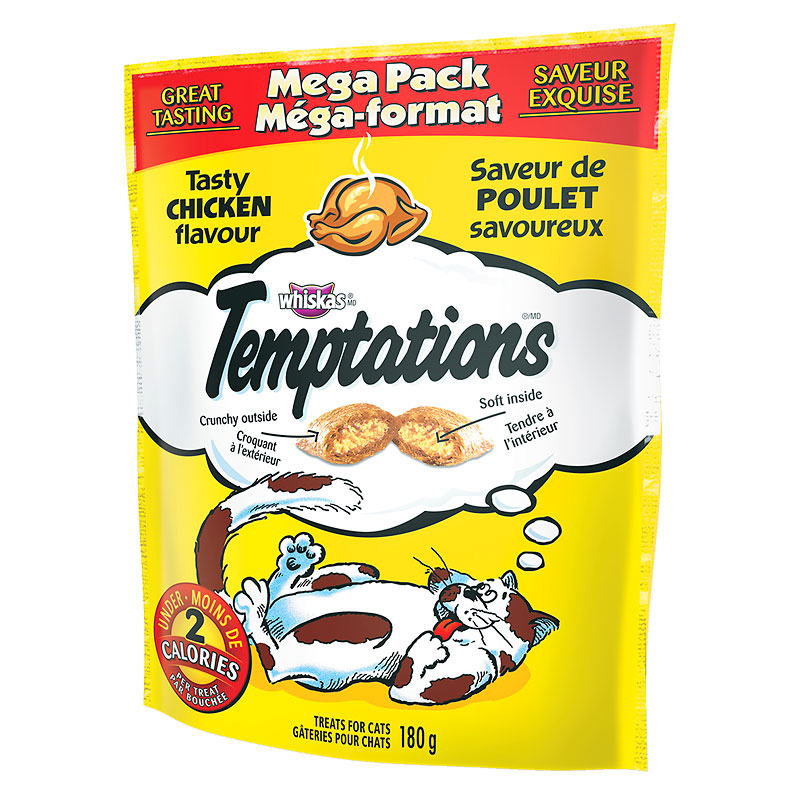 Whiskas Temptations Mega Pack - Tasty Chicken - 180g