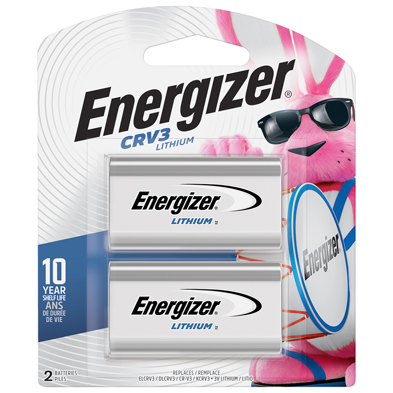 Energizer 3V Lithium Battery CRV3 - 2 Pack