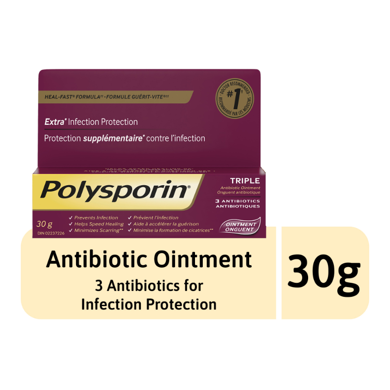 Polysporin Triple Antibiotic Ointment - 30g