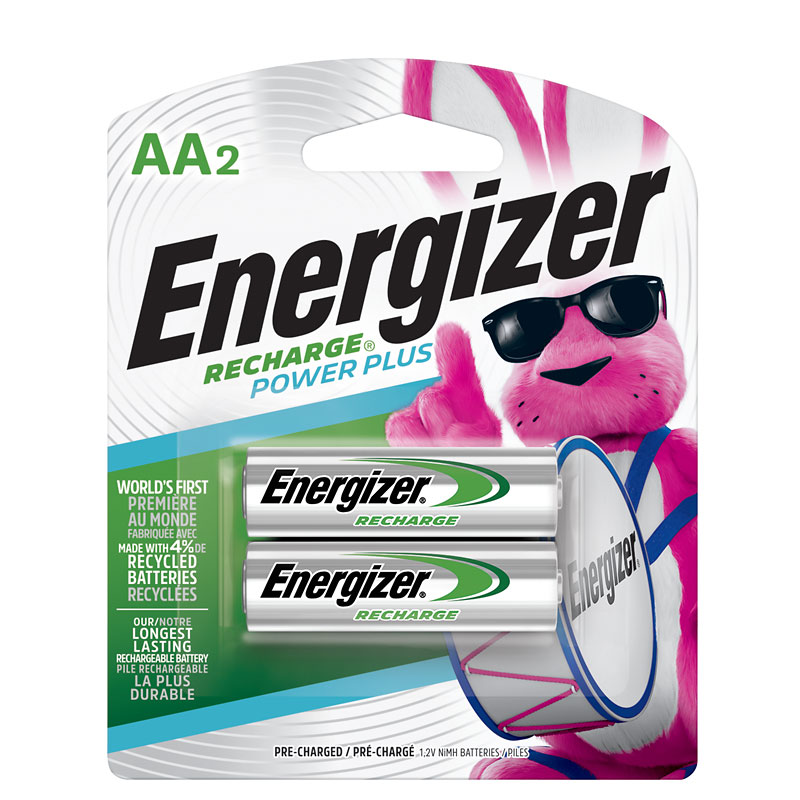 Energize AA NiMH Rechargeable Batteries - 2 Pack - NH15BP2
