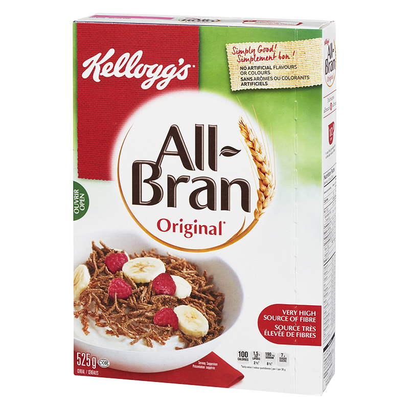 Kellogg's All-Bran Cereal - Original - 525g