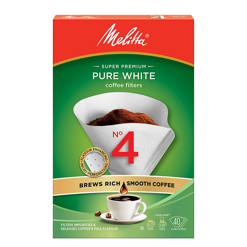 Melitta Coffee Filters - No.4 - White - 40s