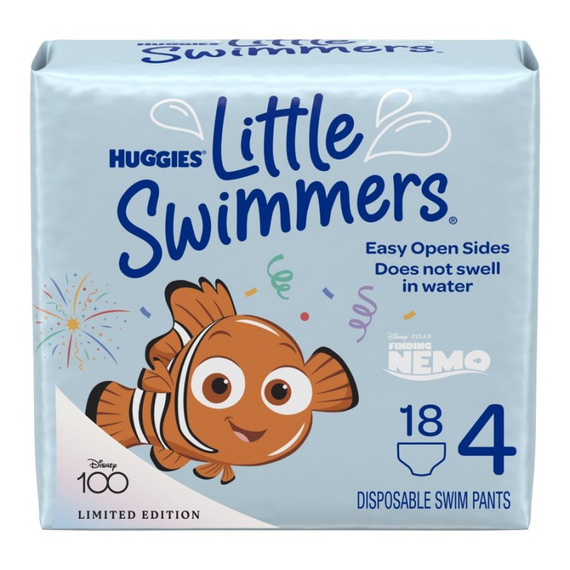 Huggies Little Swimmers Disposable Swimpants - Finding Nemo - Size 4 - 18 Count
