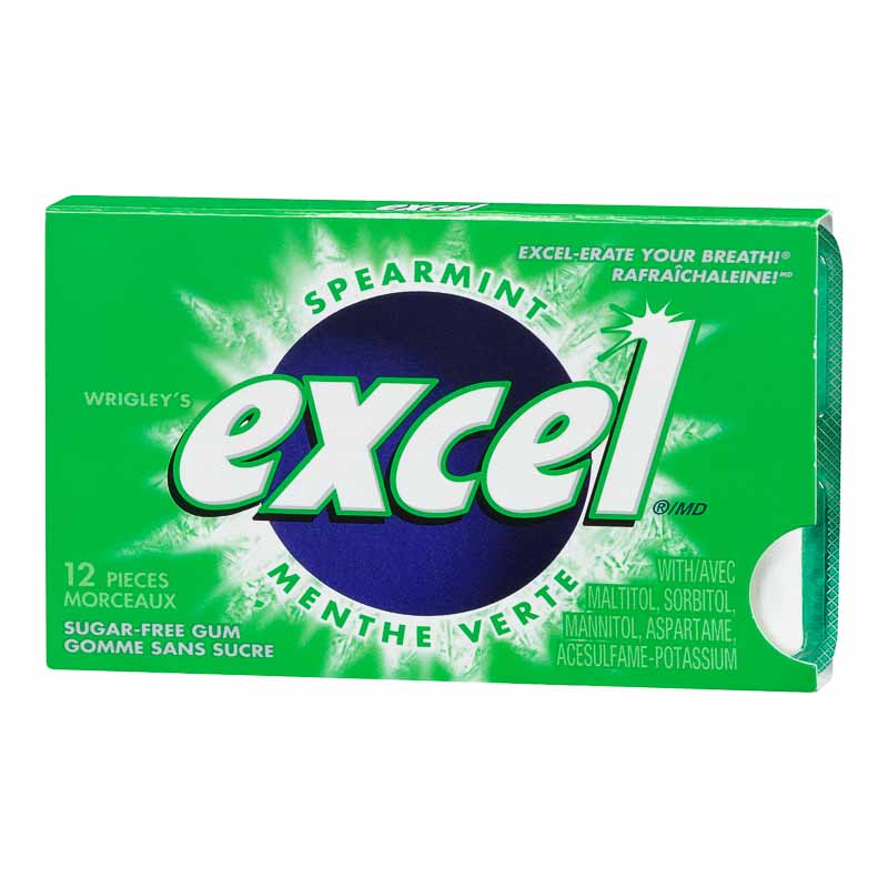 Excel Gum - Spearmint - 12 piece