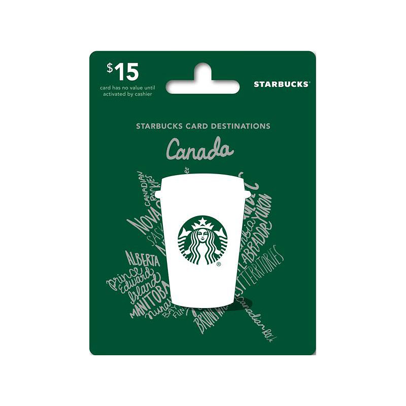 Starbucks Canada Gift Card - $15
