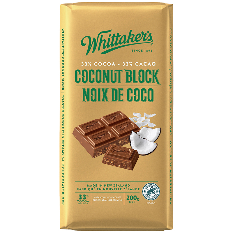 Whittaker's Milk Chocolate - Coconut - 200g