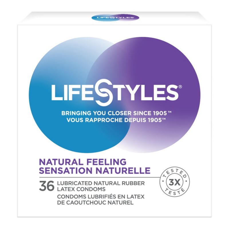 LifeStyles Natural Feeling Latex Condoms - 36's