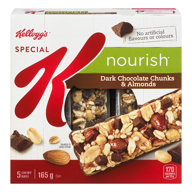 Kellogg's Special K Nourish Bars - Dark Chocolate Chunks & Almonds - 5 pack