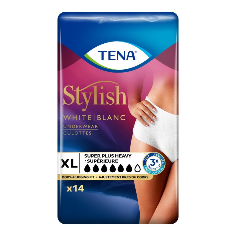 TENA Stylish Super Plus Incontinence Underwear - Extra Large - 14s