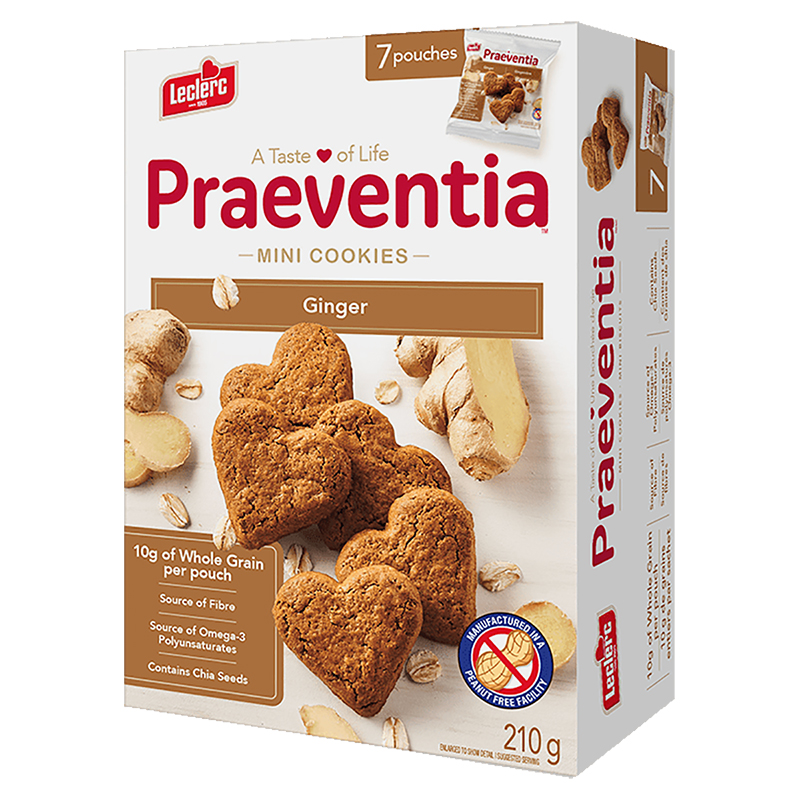 Leclerc Praeventia Mini Cookies - Ginger - 210g