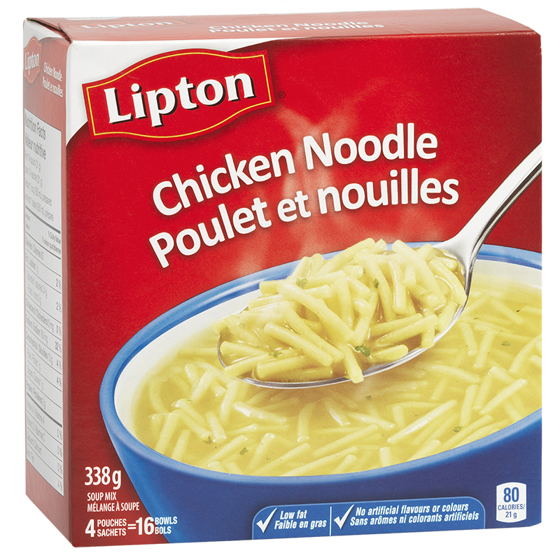 Knorr Lipton Chicken Noodle Soup Mix - 4 pack/338g