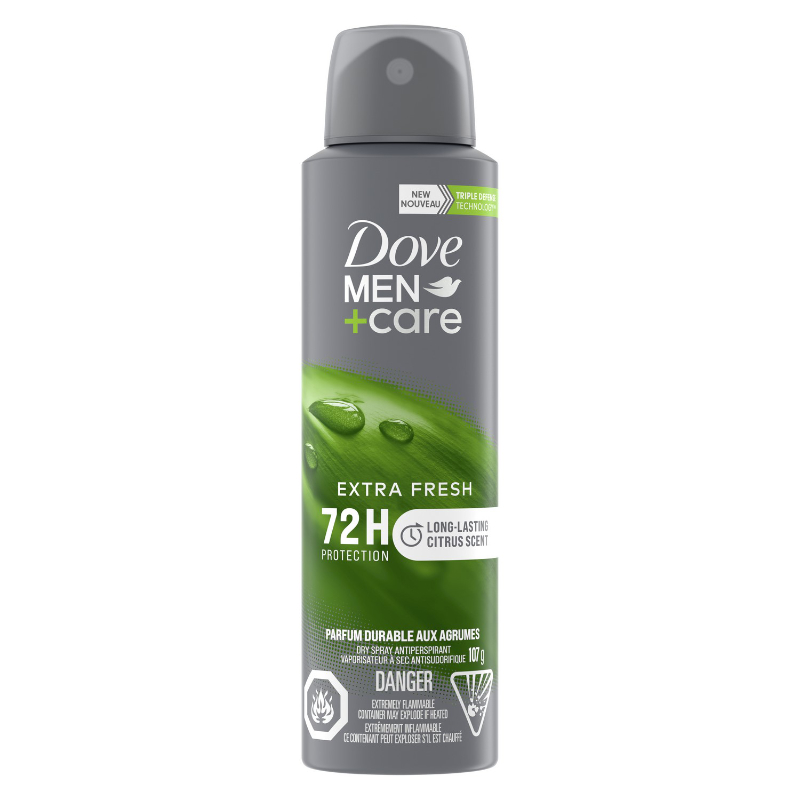 Dove Men+Care Extra Fresh Dry Spray Anti-Perspirant - 107g