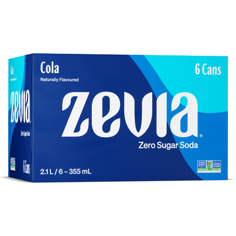 Zevia Soda - Cola - 6 x 355ml