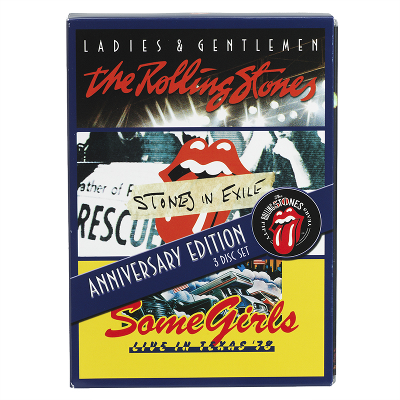The Rolling Stones Anniversary Edition Concert Box Set - Ladies & Gentlemen / Stones In Exile / Some Girls - DVD
