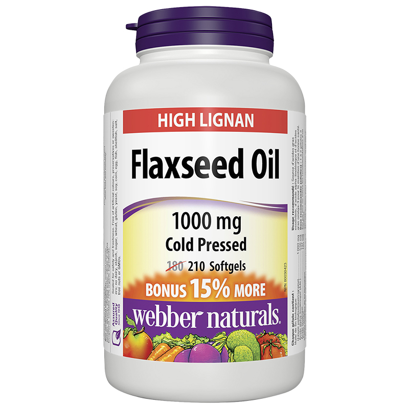 Webber Naturals Flaxseed Oil 1000mg - 180s