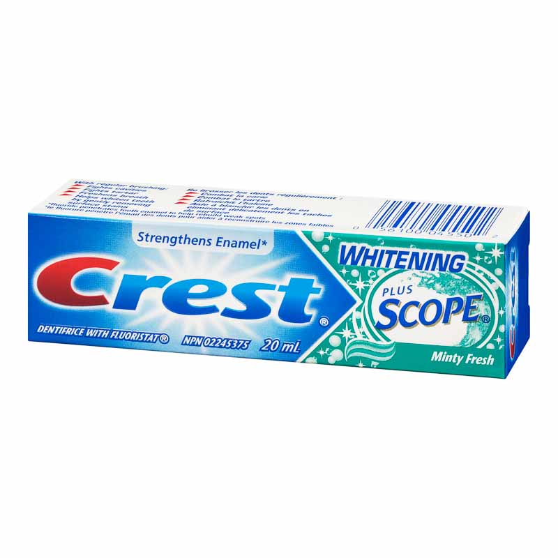 Crest Whitening Plus Scope Toothpaste - Minty Fresh Striped - 20ml