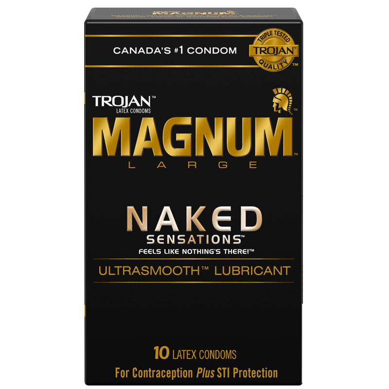 Trojan Magnum Naked Sensations Lubricated Condoms - 10s