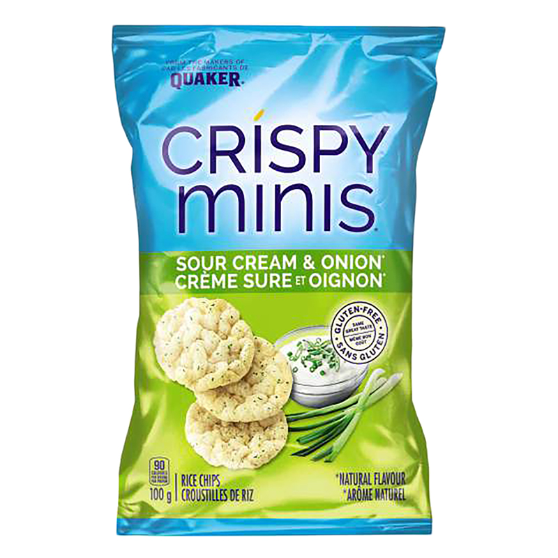 Quaker Crispy Minis - Sour Cream &amp; Onion - 100g