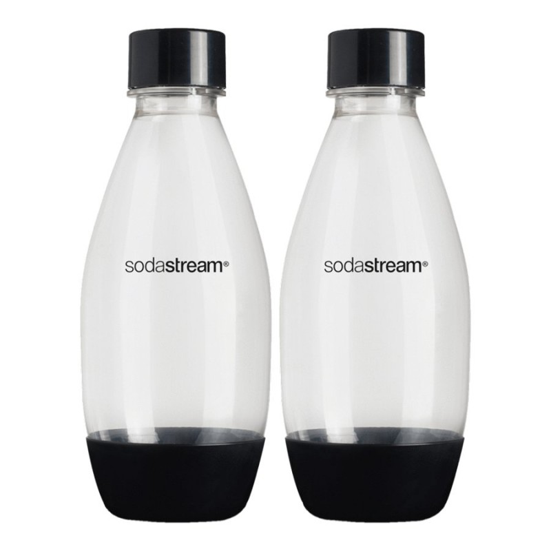 SodaStream 0.5L Fuse Carbonating Bottles - Black - 2 pack