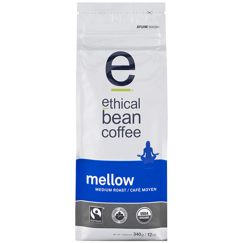 Ethical Bean Coffee - Mellow Medium Roast - Whole Bean - 340g
