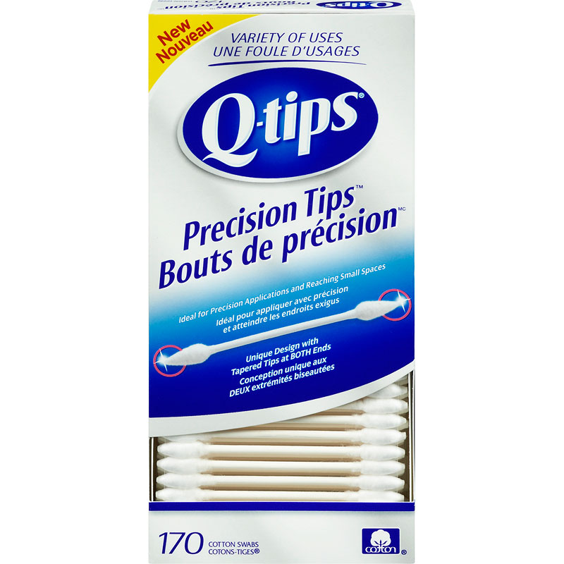 Q-Tips Precision Tips Cotton Swabs - 170's
