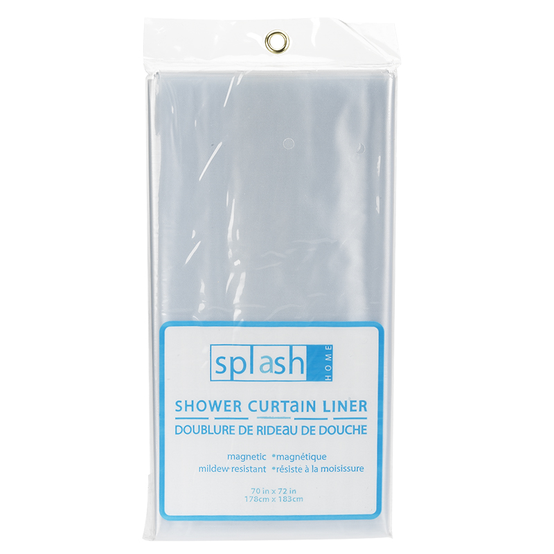 Splash Home Basic Liner Shower Curtain - Clear 