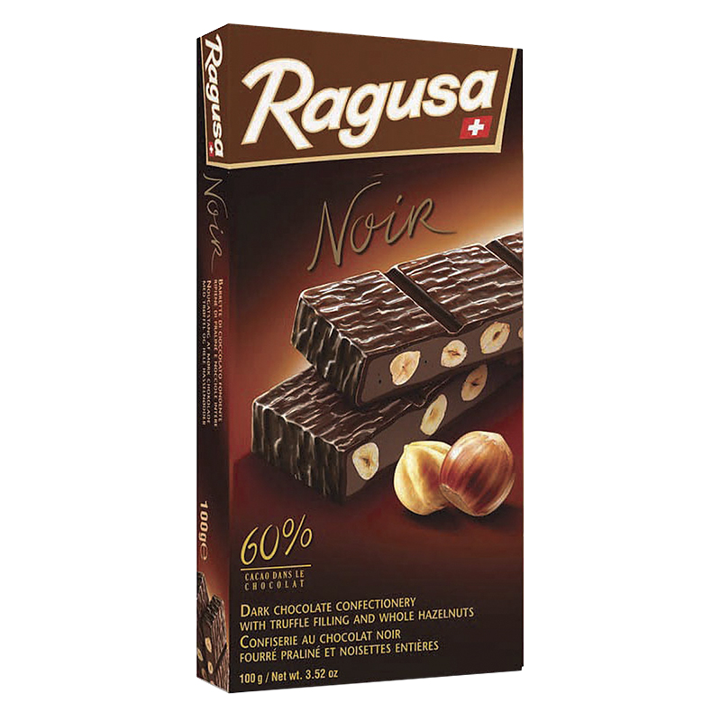 Ragusa - 60% Dark Chocolate Truffle and Whole Hazelnuts - 100g