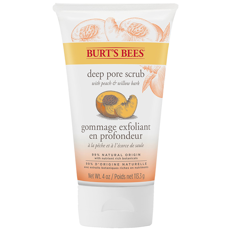 Burt's Bees Peach &amp; Willowbark Deep Pore Scrub - 113.4g
