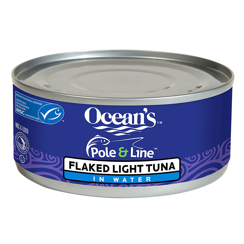 Ocean's Pole & Line Flaked Light Tuna in Water - 170g