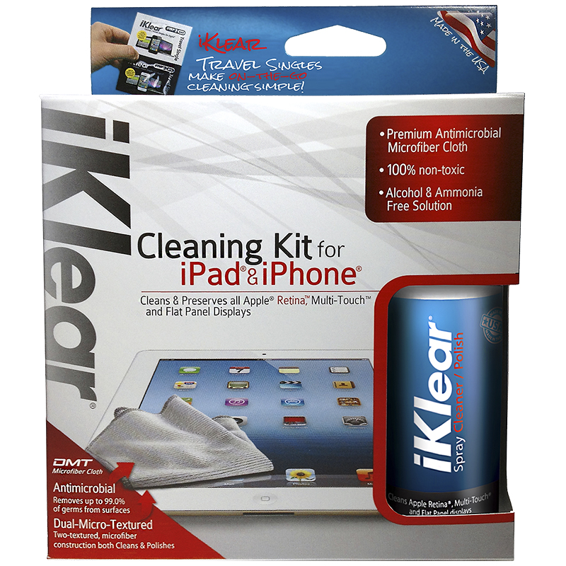 iKlear Travel Cleaning Kit For iPhone &amp; iPad - 2 oz. - IK-IPAD