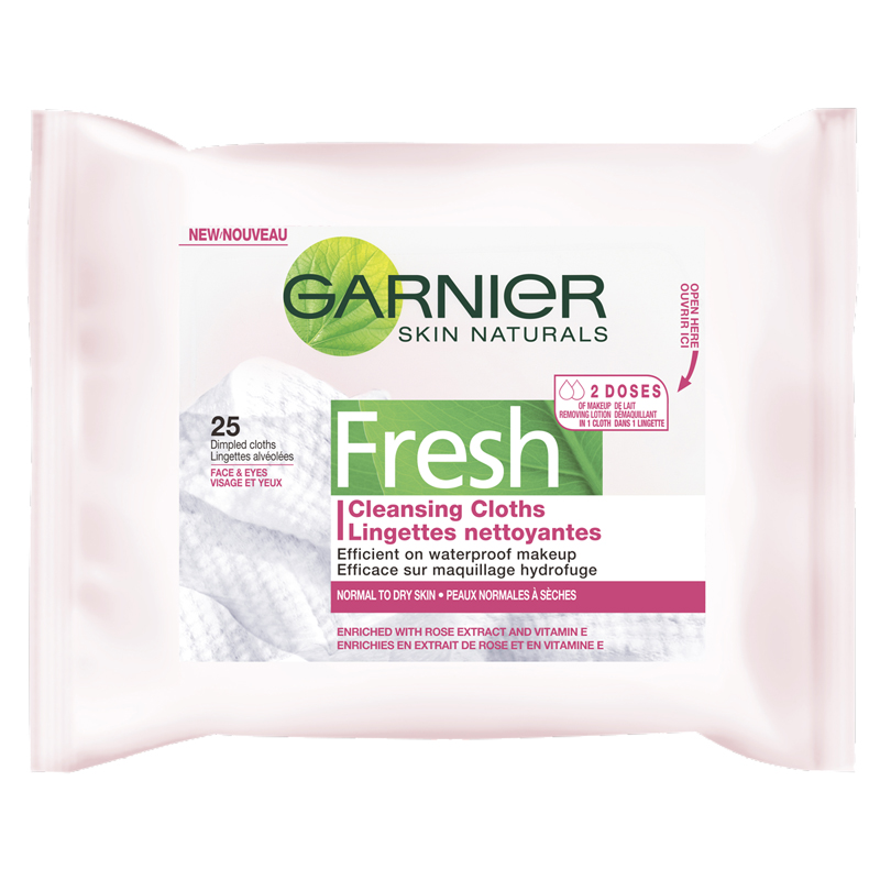 Garnier Skin Naturals Fresh Cleansing Cloth - Normal to Dry Skin - 25s