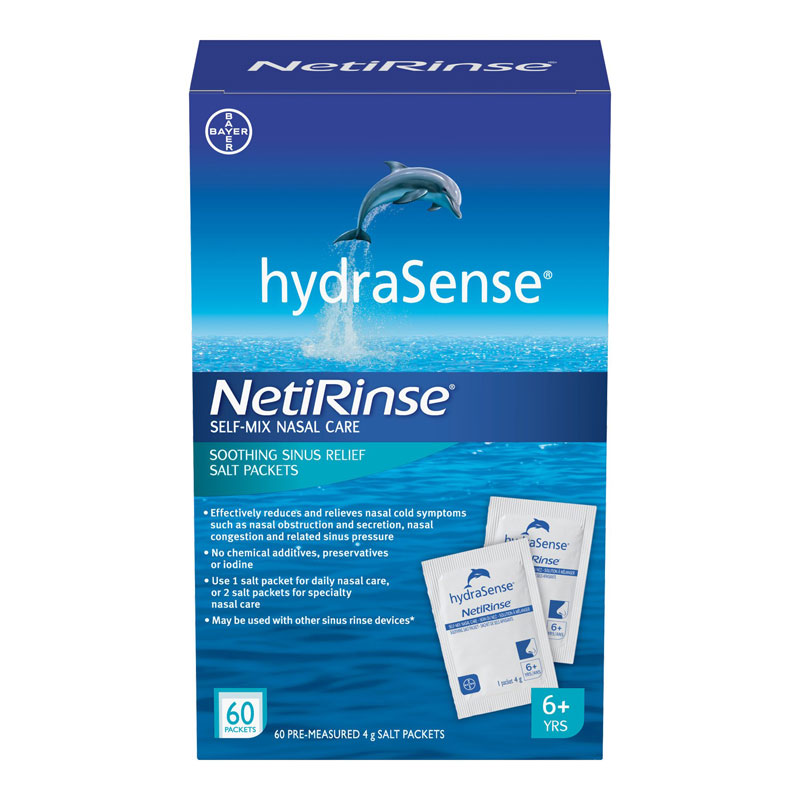 hydraSense NetiRinse Self-Mix Salt Packets - 60's