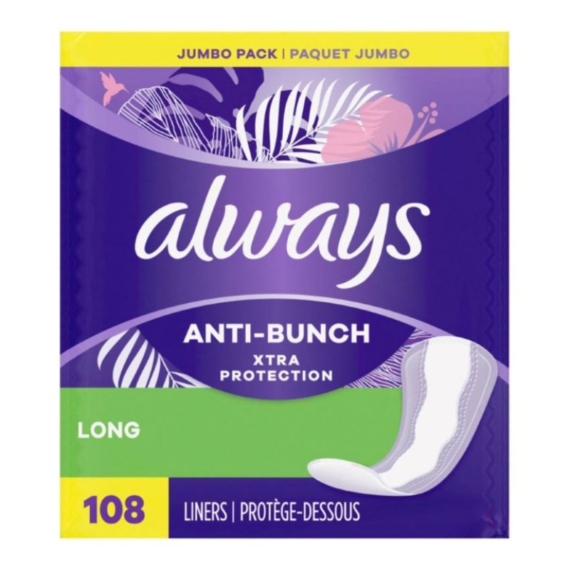 Always Anti-Bunch Xtra Protection Daily Liners - 108's
