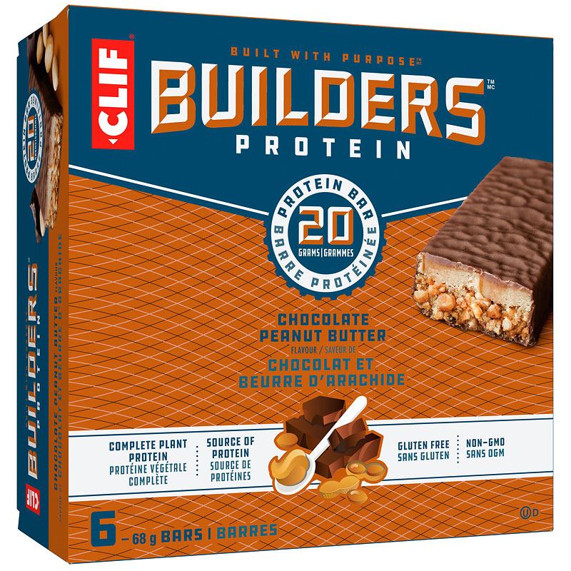 Clif Builders Protein Bar - Chocolate Peanut Butter - 6 x 68g