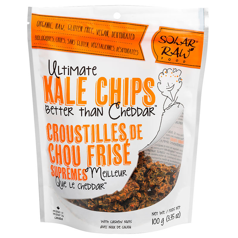 Solar Raw Kale Chips - Better Than Cheddar - 100g