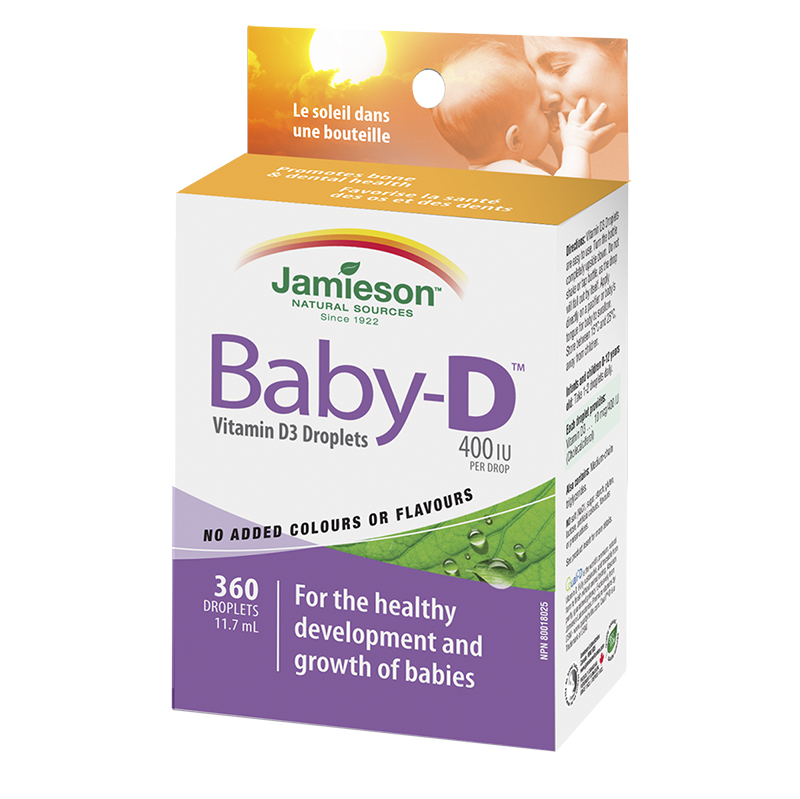 Jamieson Baby-D Vitamin D3 Droplets 400 iu - 11.7ml