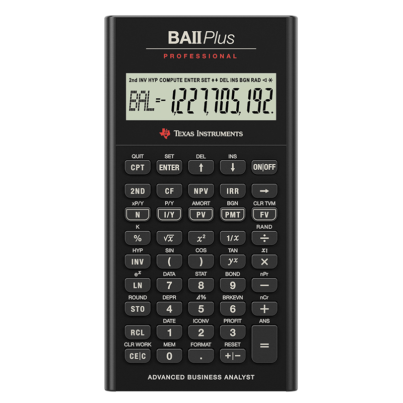 Texas Instruments Financial Calculator - BAII+PRO