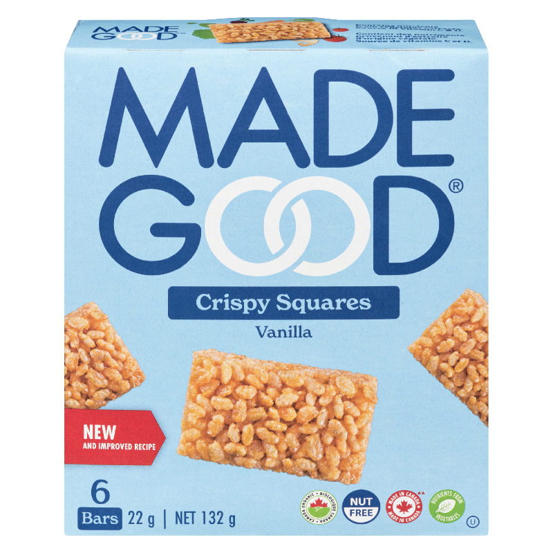 MadeGood Crispy Squares - Vanilla - 6x22g