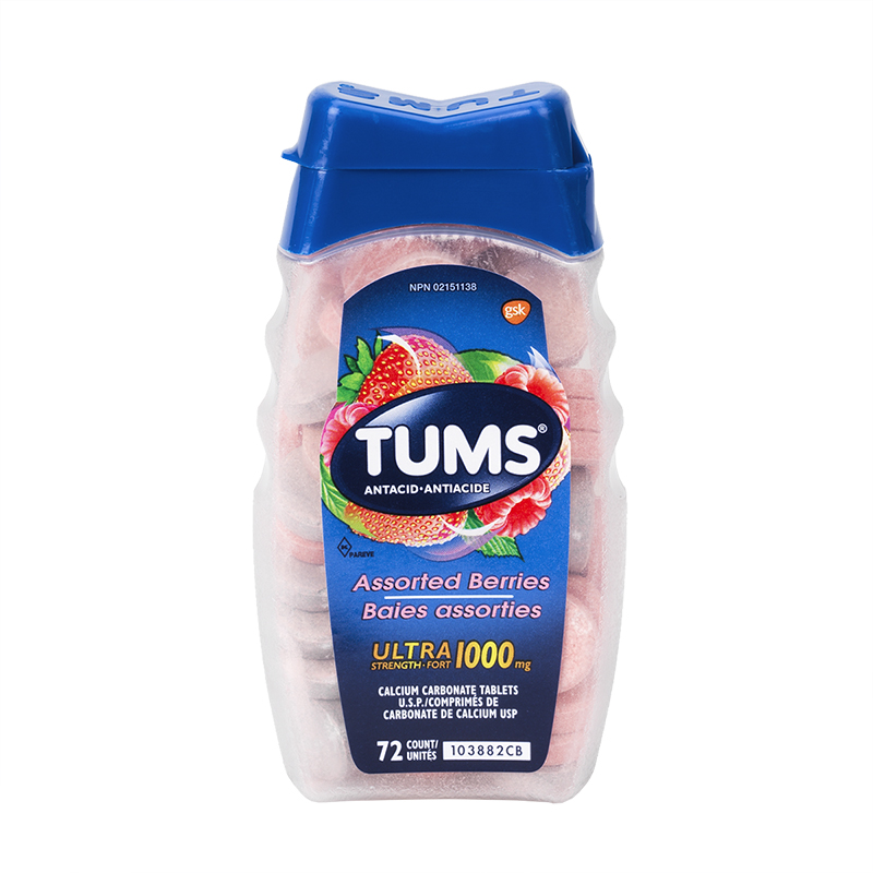Tums Ultra Strength - Assorted Berries - 72s