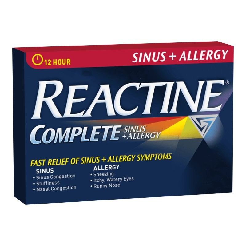 Reactine Complete Sinus + Allergy Tablets - 30s