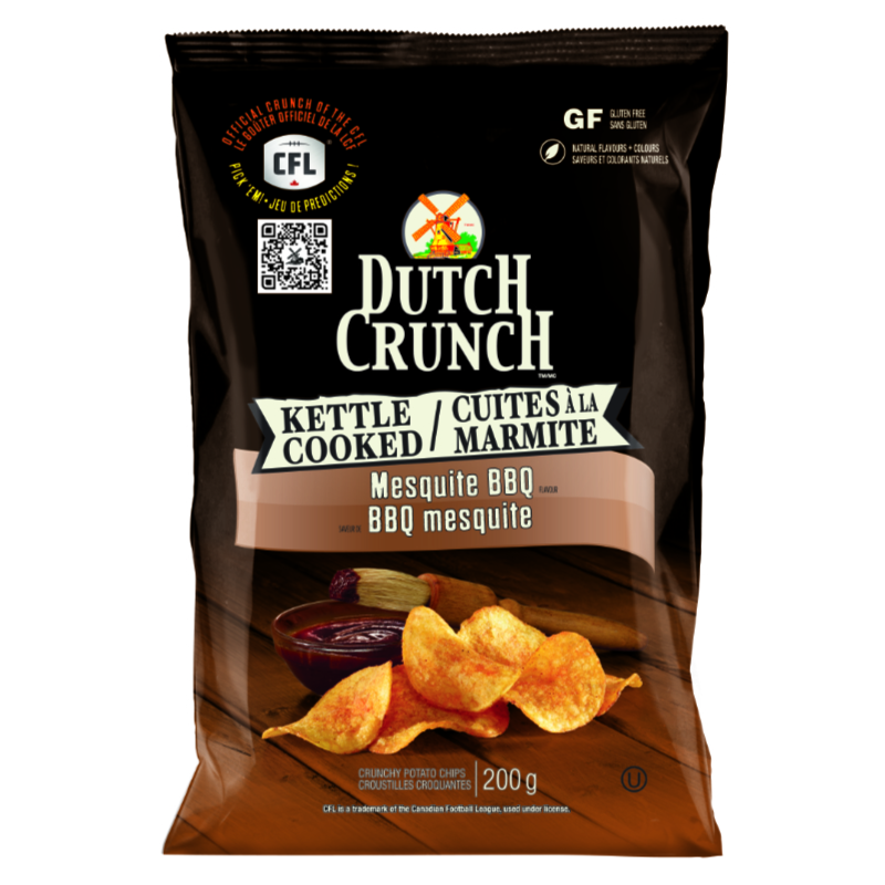 Dutch Crunch Kettle Cooked Potato Chips - Mesquite BBQ - 200g