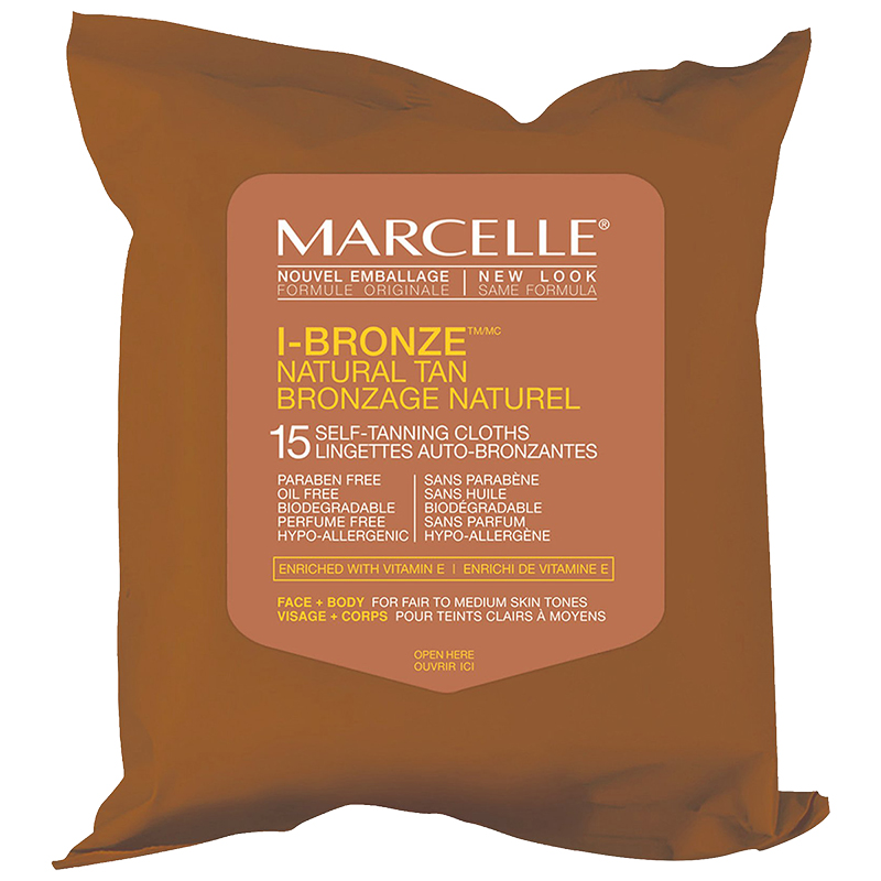 Marcelle I-Bronze Natural Tan Self-Tanning Wipes - 15s