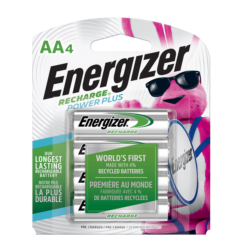 Energizer AA Rechargeable NIMH Batteries - 4 pack - NH15BP4