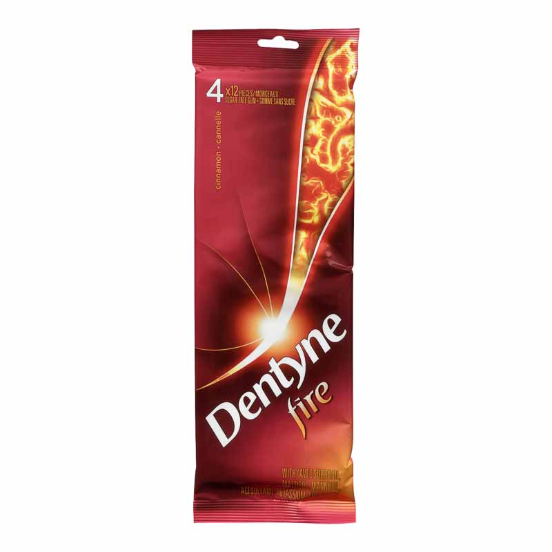 Dentyne Fire Gum - Cinnamon - 4 x 12 pieces