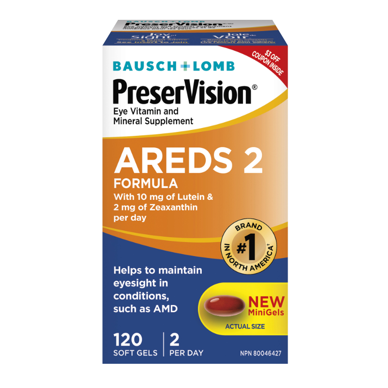 Bausch & Lomb PreserVision Areds 2 Eye Vitamins - 120s