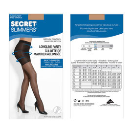 Secret Slimmers No Leg Light Contouring Panty Only Black Size B Style 5747